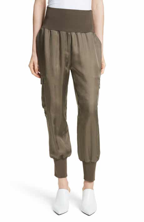 Giles Cupro Crop Cargo Joggers