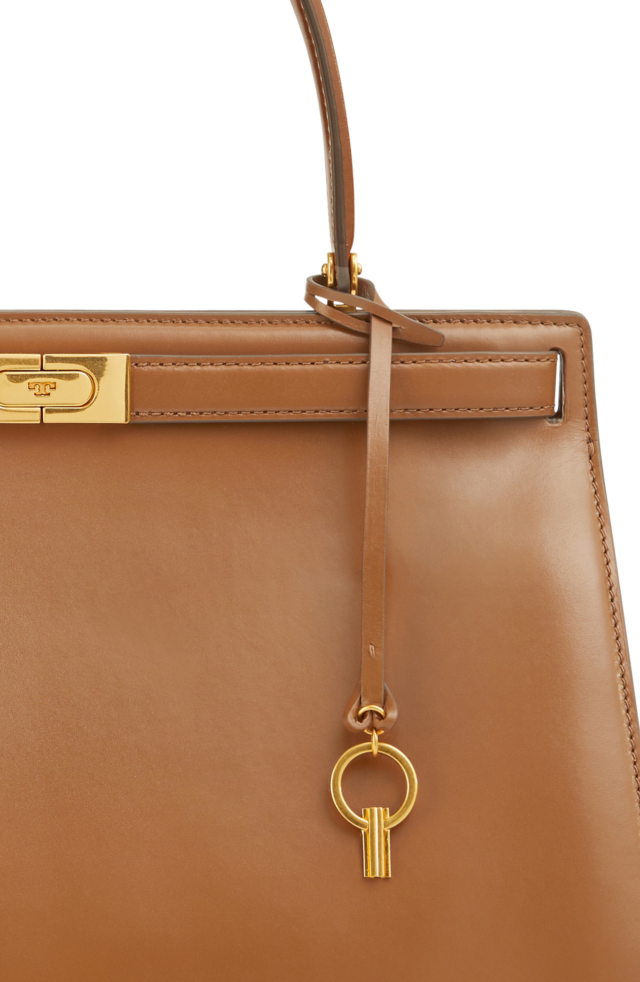 Large Lee Radziwill Leather Bag, Alternate, color, MOOSE