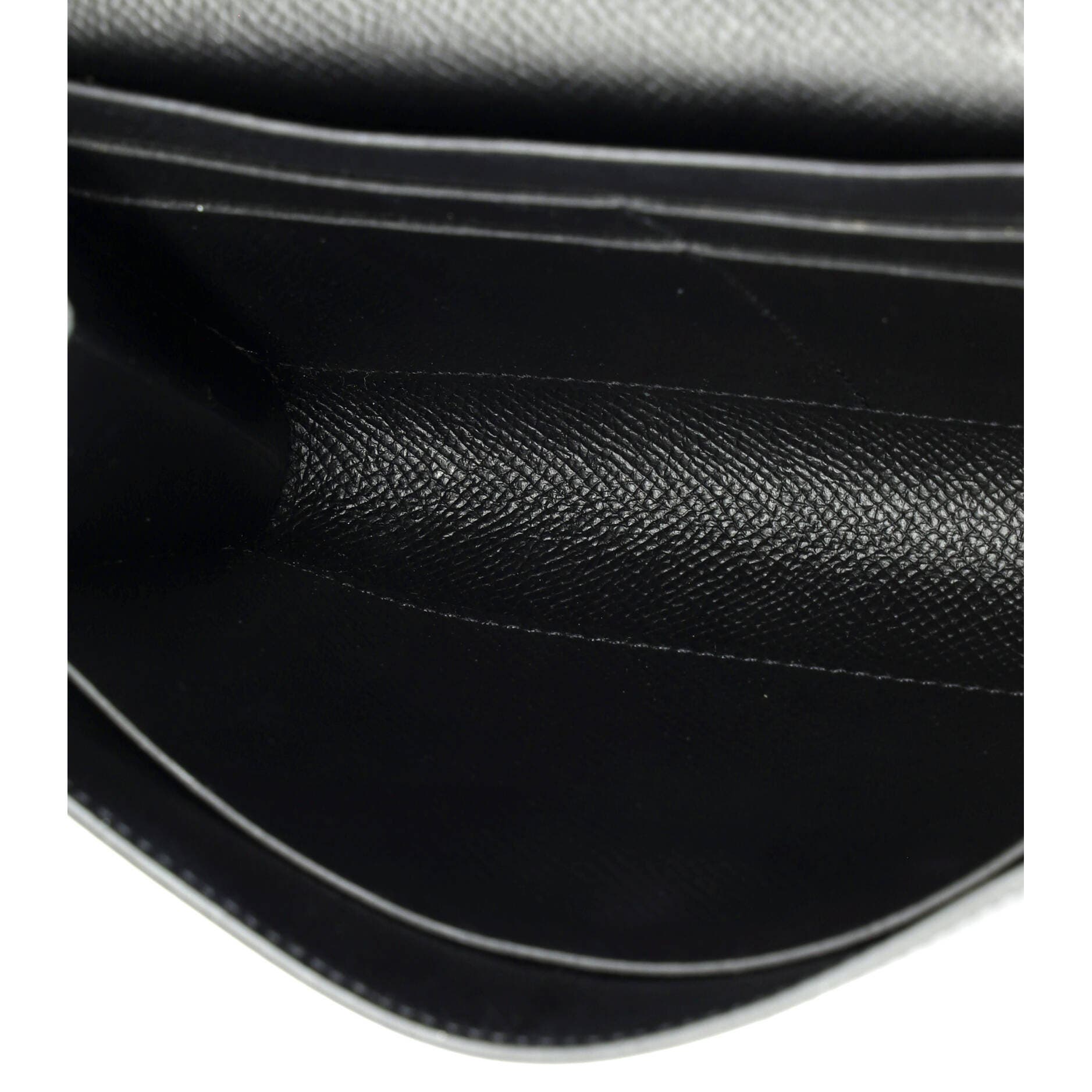 Pre-Owned Hermes Clic Wallet on Strap Epsom 16, Alternate, color, Noir