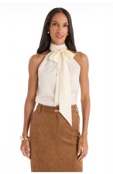 Rina Tie Neck Blouse