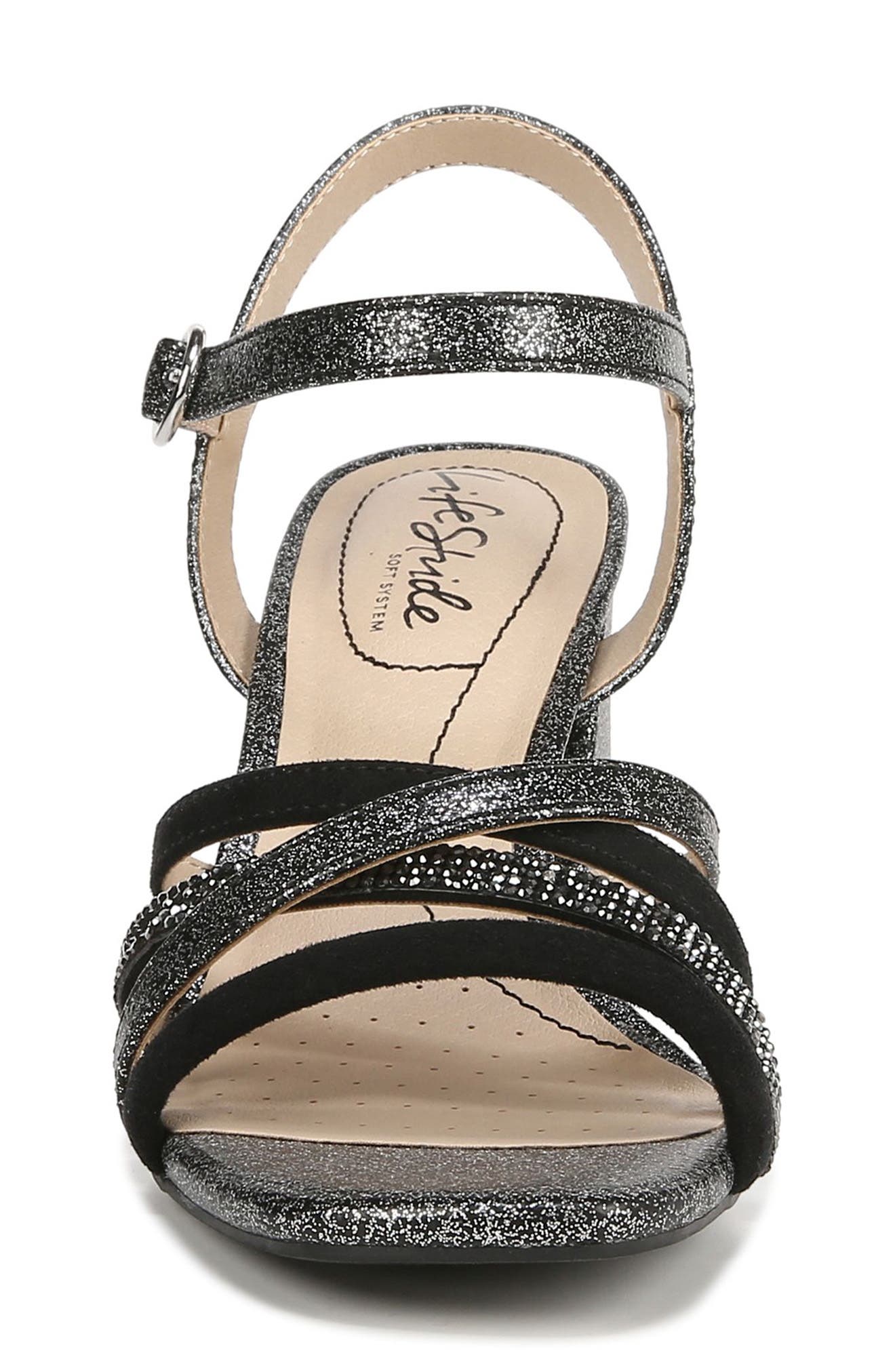 LifeStride Belle Rhinestone Strappy Sandal, Alternate, color, 