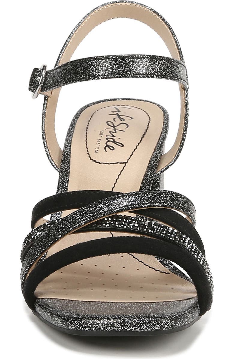 LifeStride Belle Rhinestone Strappy Sandal, Alternate, color,