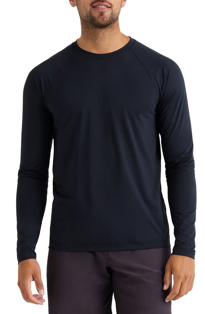 Rhone Reign Long Sleeve T-Shirt, Main, color, Black
