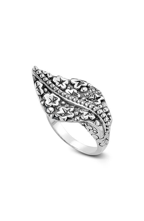 Sterling Silver Leaf Ring