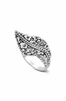 SAMUEL B. Sterling Silver Leaf Ring