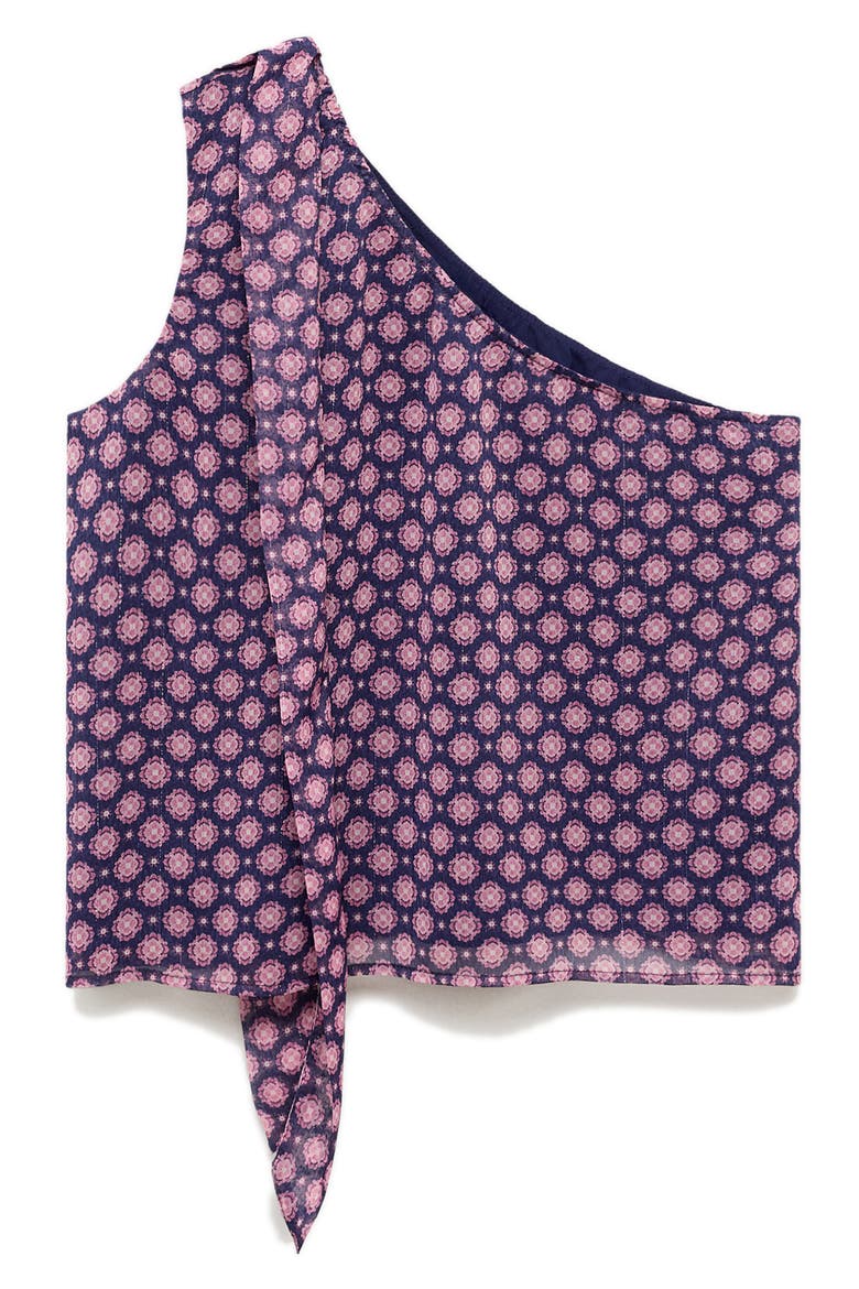 Asymmetric One Shoulder Top, Alternate, color, MAROON