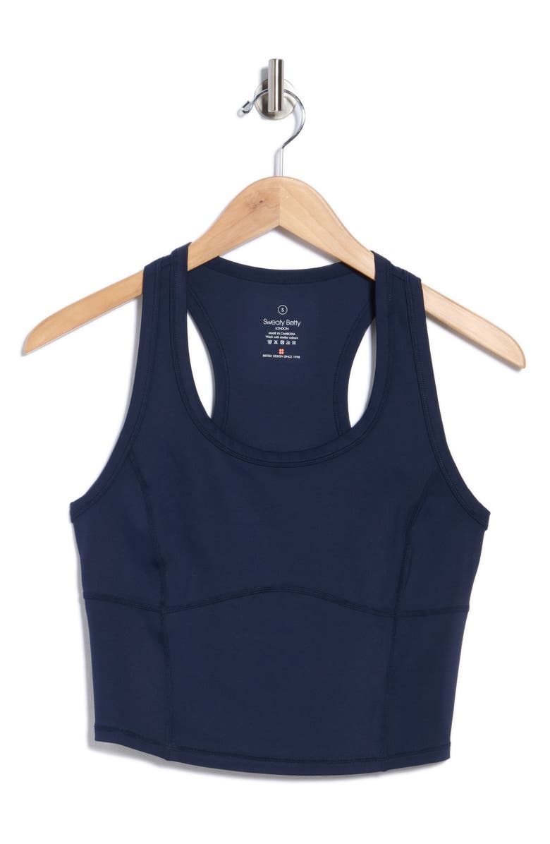 Sweaty Betty All Day Cropped Tank, Alternate, color, Navy Blue