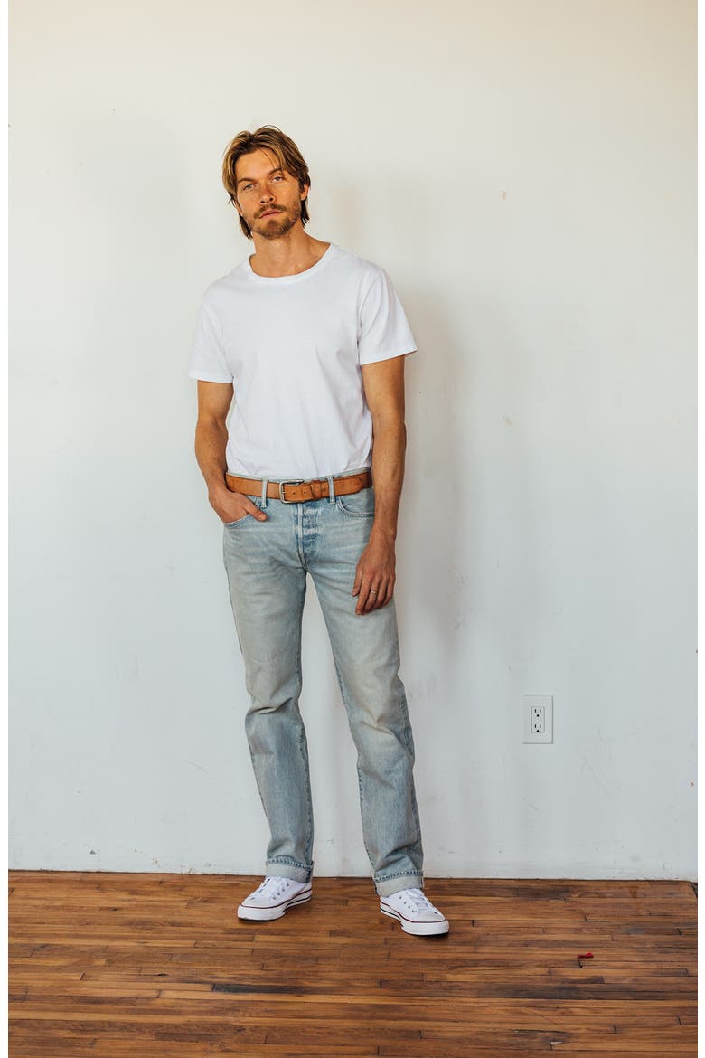 The Hammer Straight Leg 12.5-Ounce Selvedge Baggy Jeans, Alternate, color, HUEY