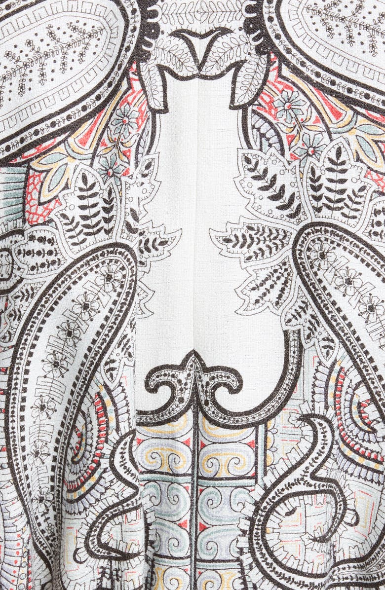 Etro Belted Reversible Cap Sleeve Jacket, Alternate, color, 