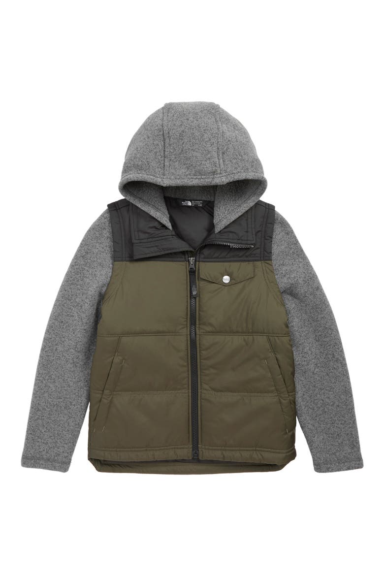 Kids' Gordon Lyons Varsity Vest Jacket, Main, color, NEW TAUPE GREEN
