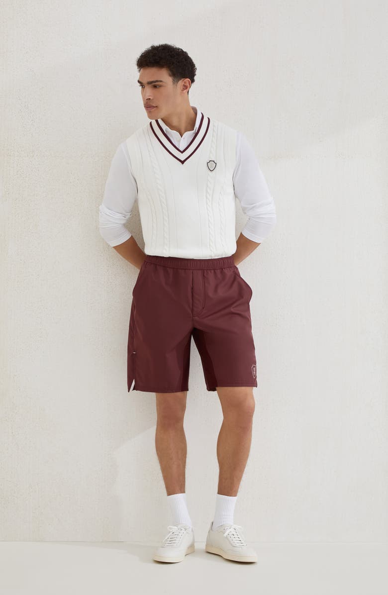 Brunello Cucinelli Short sleeve polo, Alternate, color, White