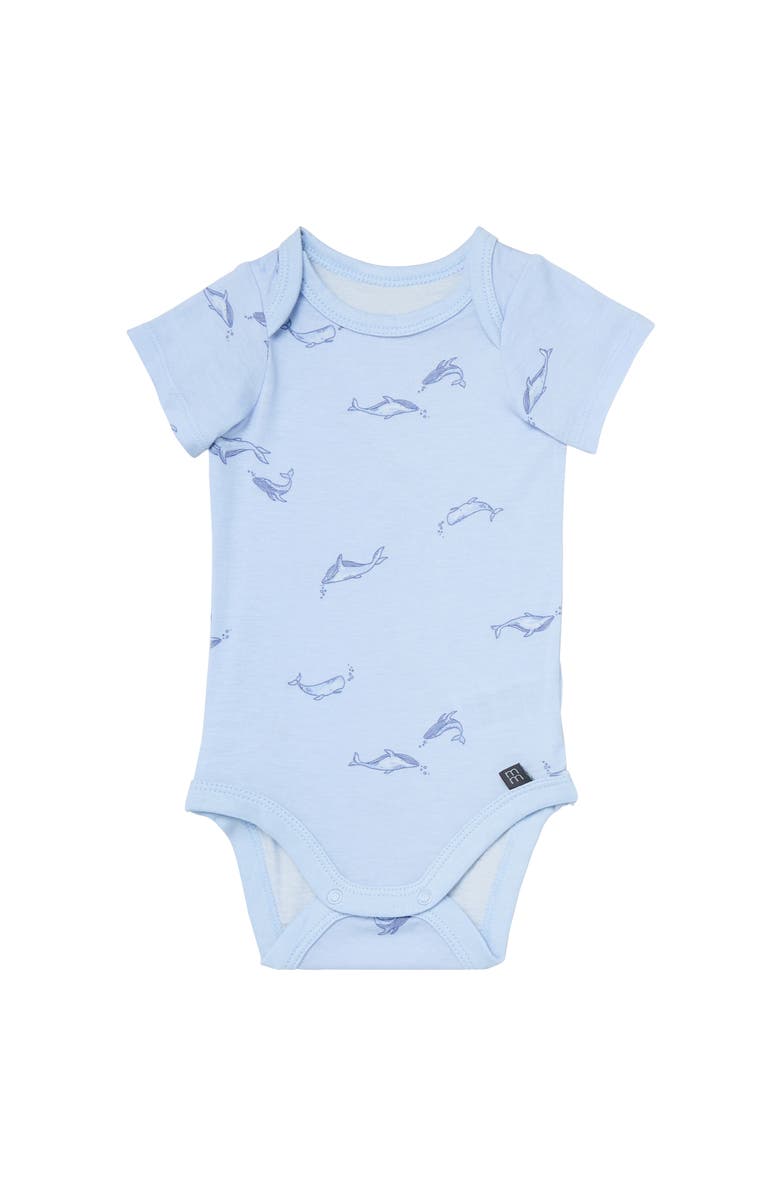 Modern Moments<sup>™</sup> by Gerber Bodysuit and Pant Set, Alternate, color, Light Blue Whale