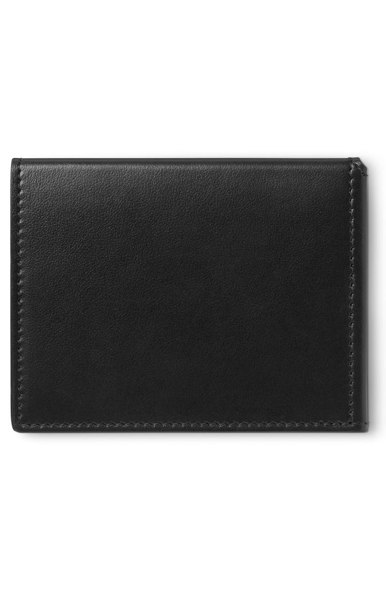 Montblanc Soft Trifold Leather Card Holder, Alternate, color,