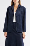 CITY BLUES Faux Suede Blazer