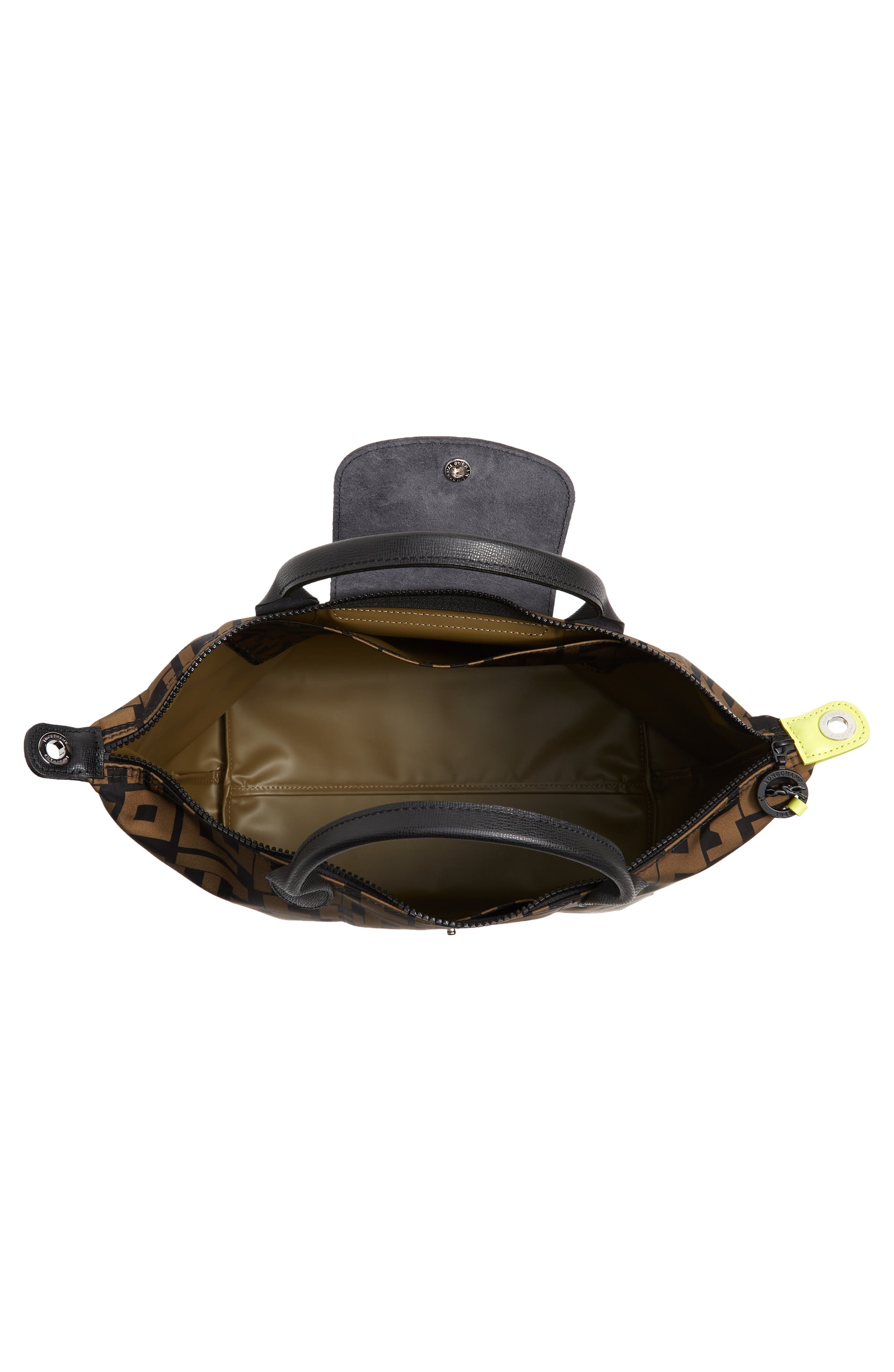 Longchamp Medium Le Pliage Logo Nylon Tote, Alternate, color, 