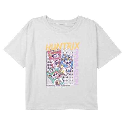 Girl's KPop Demon Hunters Huntrix Superstars Instant Ramyeon  Graphic T-Shirt