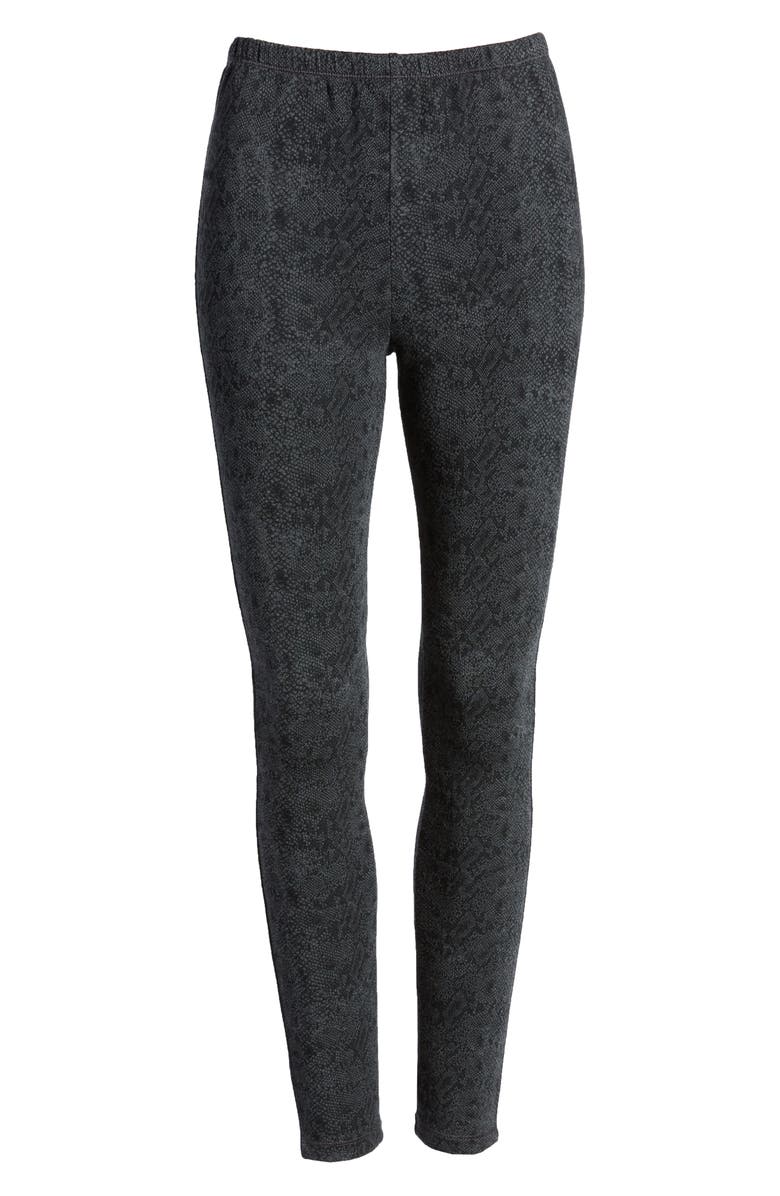 Splendid Python Print Leggings, Alternate, color, 