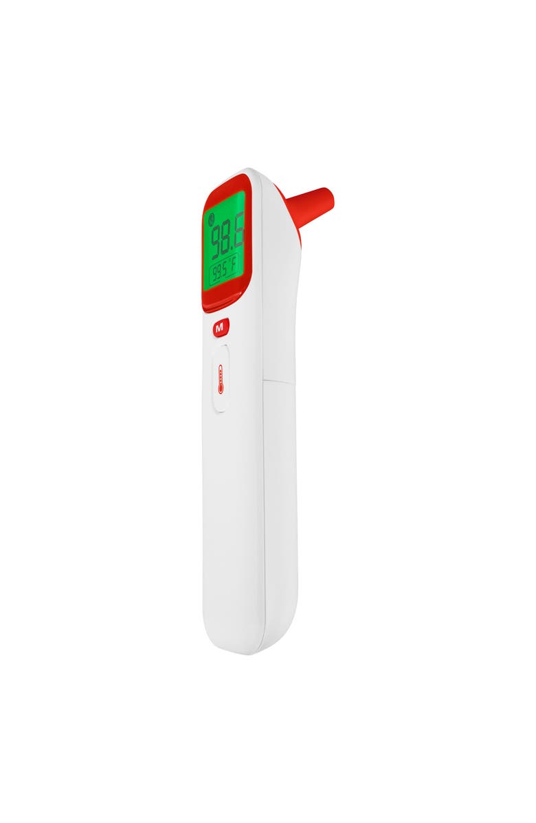 ESCALI Ear and Forehead Thermometer, Alternate, color, White / Red