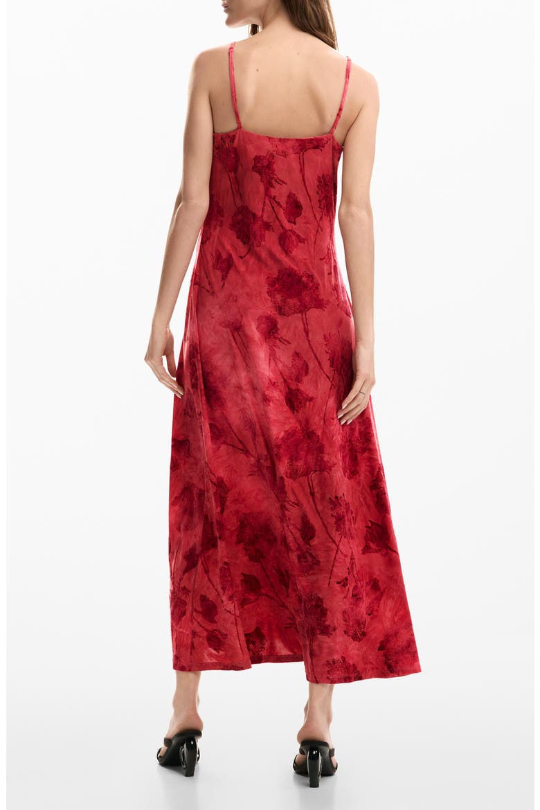 Printed Midi Slipdress, Alternate, color, RED