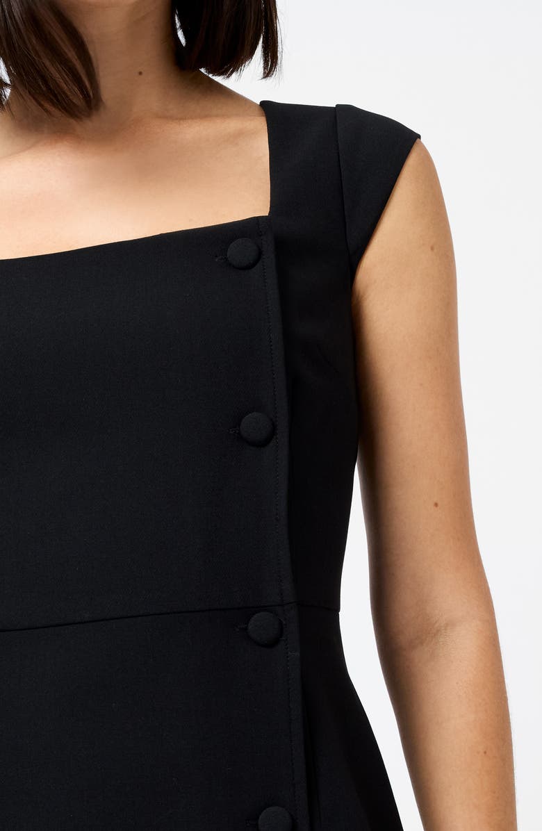 French Connection Azra Twill Minidress, Alternate, color, Black