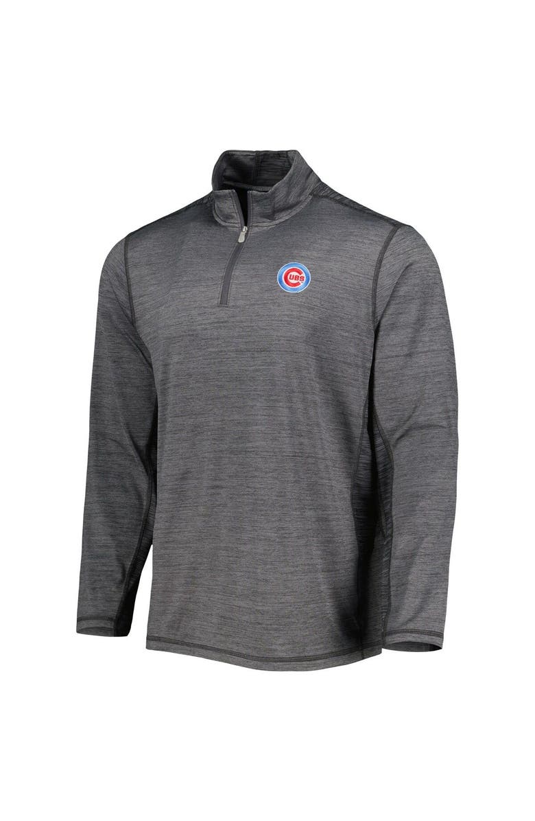 Tommy Bahama Men's Tommy Bahama Charcoal Chicago Cubs Delray IslandZone Half-Zip Top, Alternate, color, Charcoal