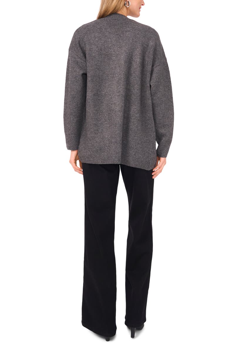 Open Front Cardigan, Alternate, color, MEDIUM HEATHER GREY