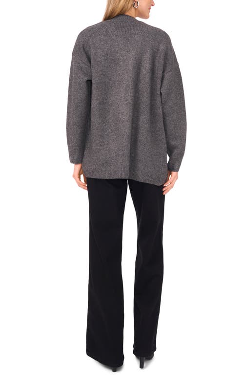 Vince Camuto Open Front Cardigan In Gray