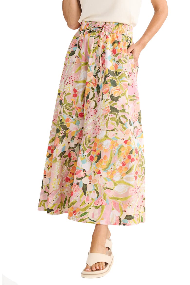 Eliza Floral Print Maxi Skirt, Alternate, color, ZOES GARDEN