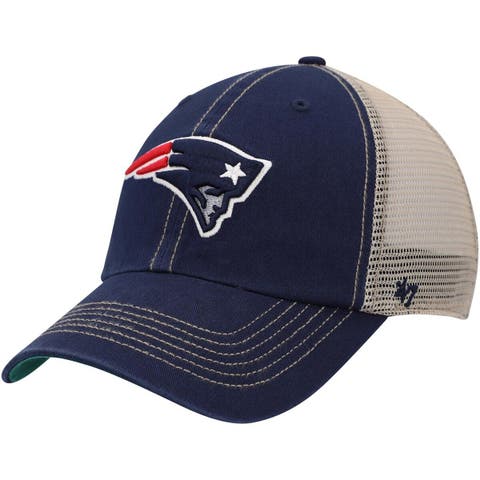 Men's '47 Navy/Natural New England Patriots Trawler Trucker Clean Up Snapback Hat
