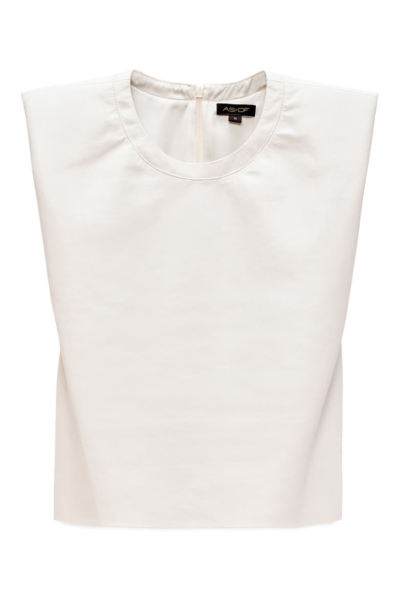 Blaze Recycled Leather Tee, Alternate, color, WHITE