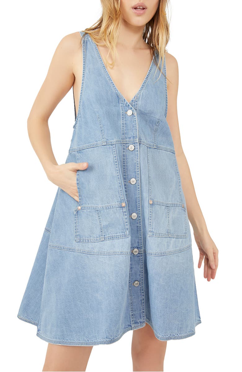 Free People Pocket Full Of Sunshine Sleeveless Dress, Main, color, 