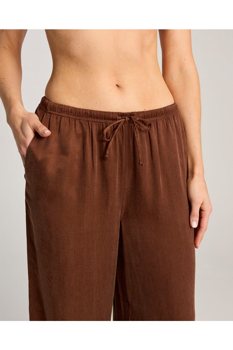 Eco-Luxe Drawstring Pant, Alternate, color, Cocoa