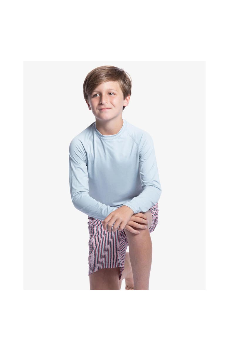 BloqUV Kid's Crew Neck Top, Alternate, color, Soft Gray