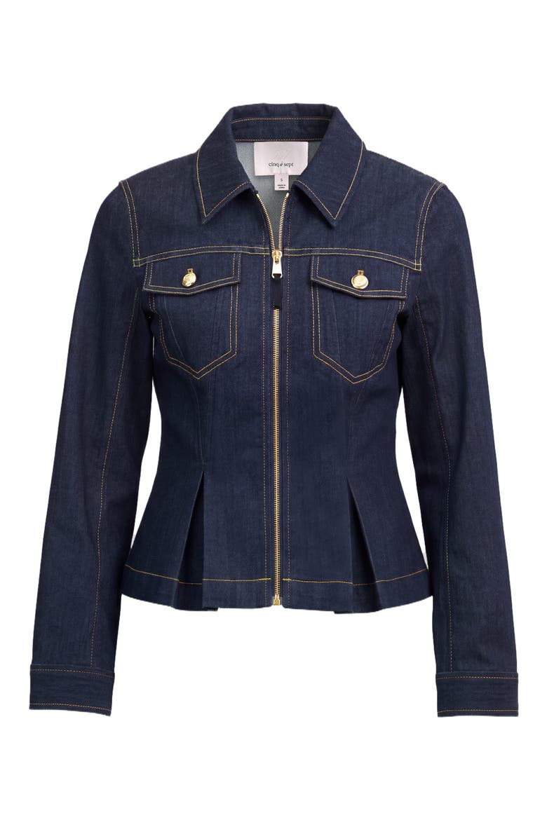 Kaiya Denim Jacket, Alternate, color, INDIGO