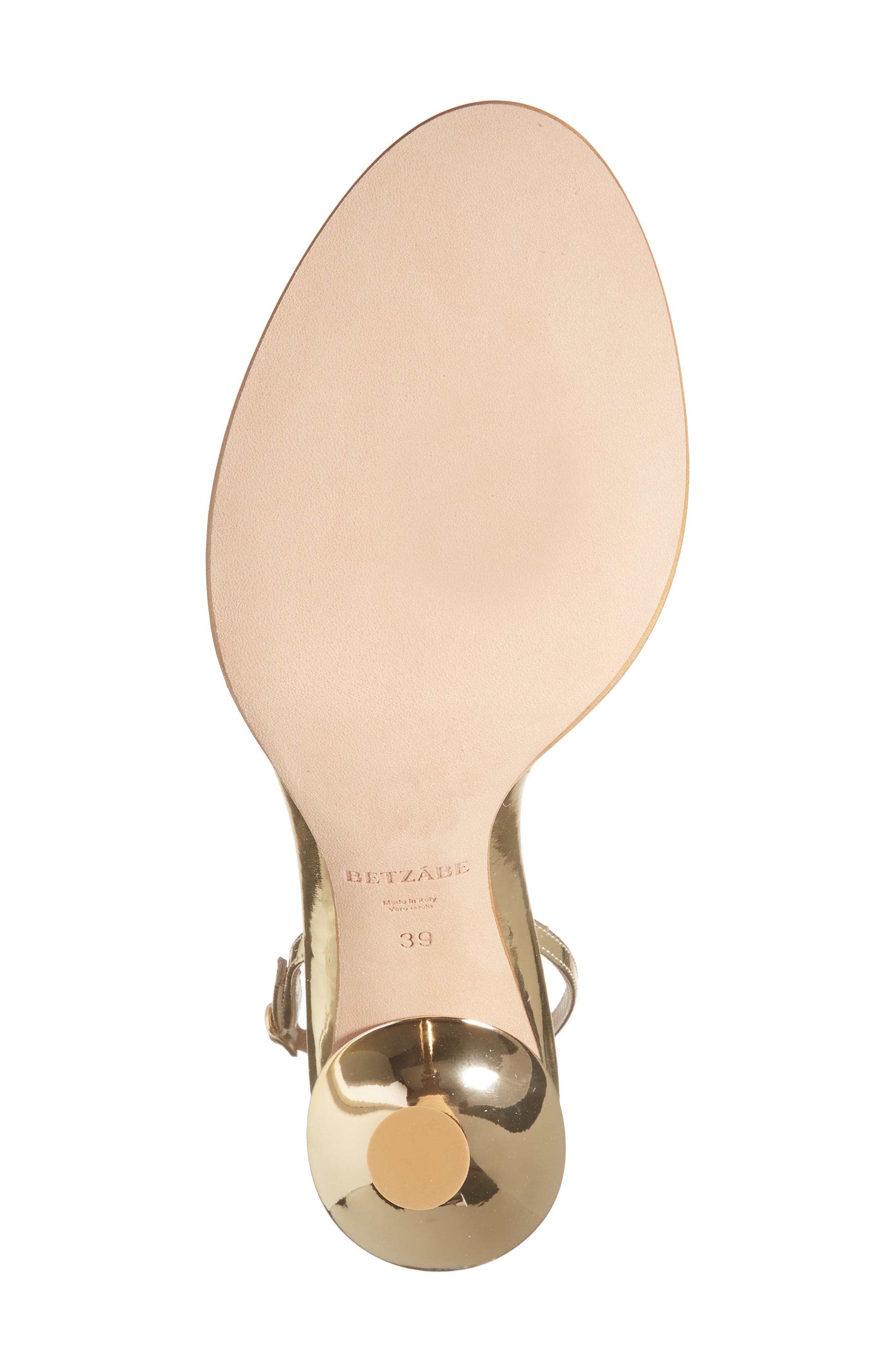 BETZÁBE Bianca Metallic Slingback Sandal, Alternate, color, Gold Mirror