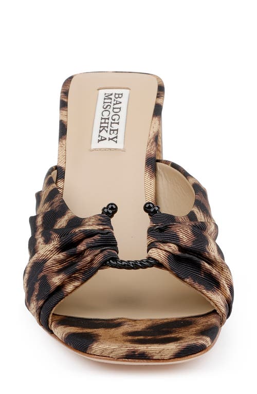 Badgley Mischka Collection Vayla Slide Sandal In Animal Print