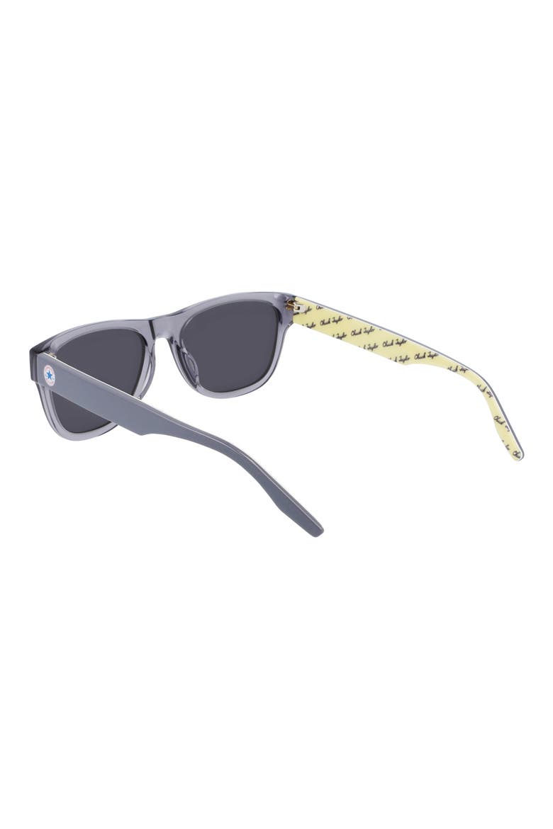All Star® 57mm Rectangle Sunglasses, Alternate, color, CRYSTAL LIGHT CARBON/ GREY