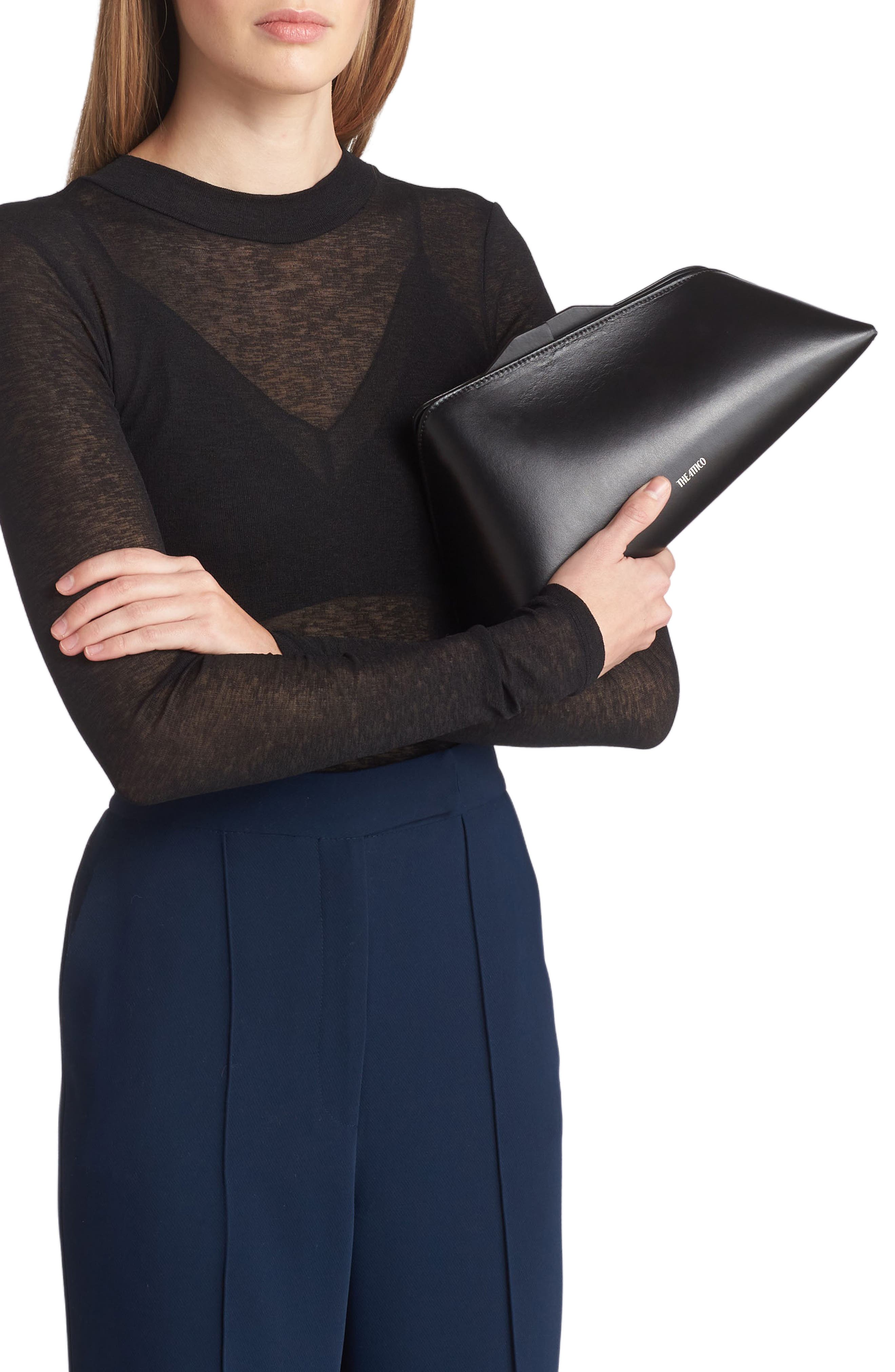 The Attico 8:30 PM Frame Clutch, Alternate, color, 