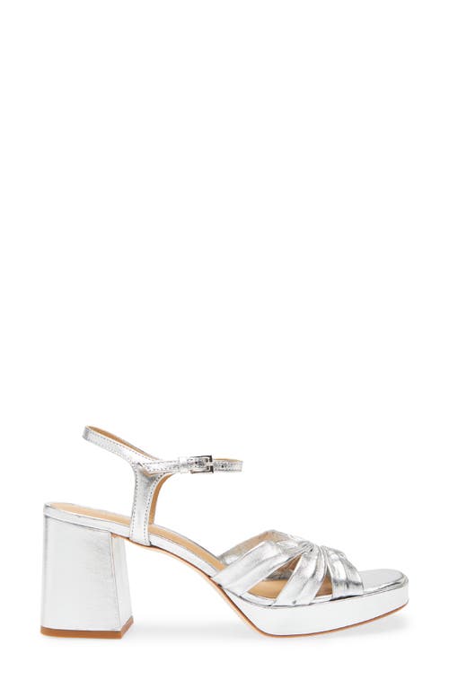 Reformation Maize Platform Sandal In Metallic