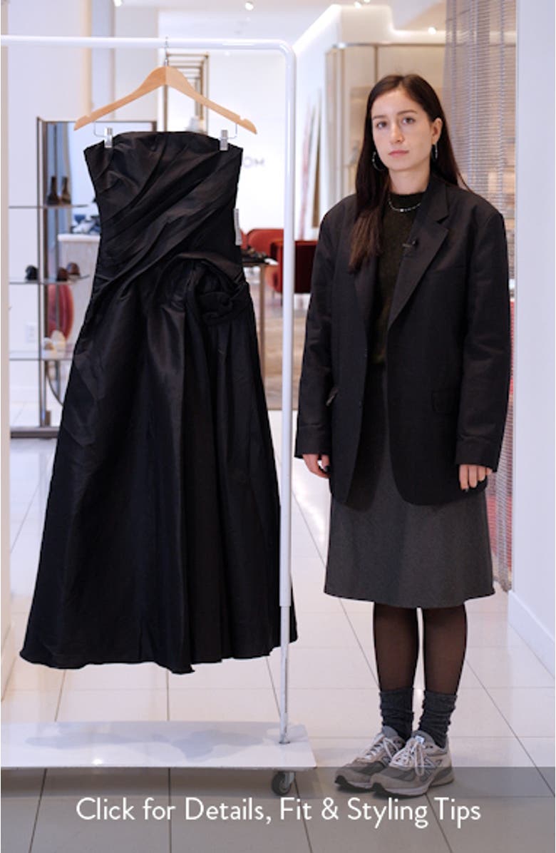 Hawford Rosette Strapless Gown, sales video thumbnail