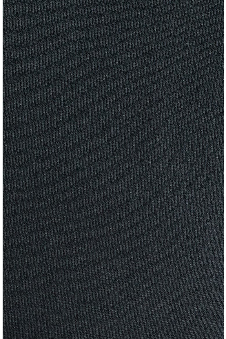 Solid Technical Piqué Knit Short Sleeve Button-Up Shirt, Alternate, color, BLACK/BLACK