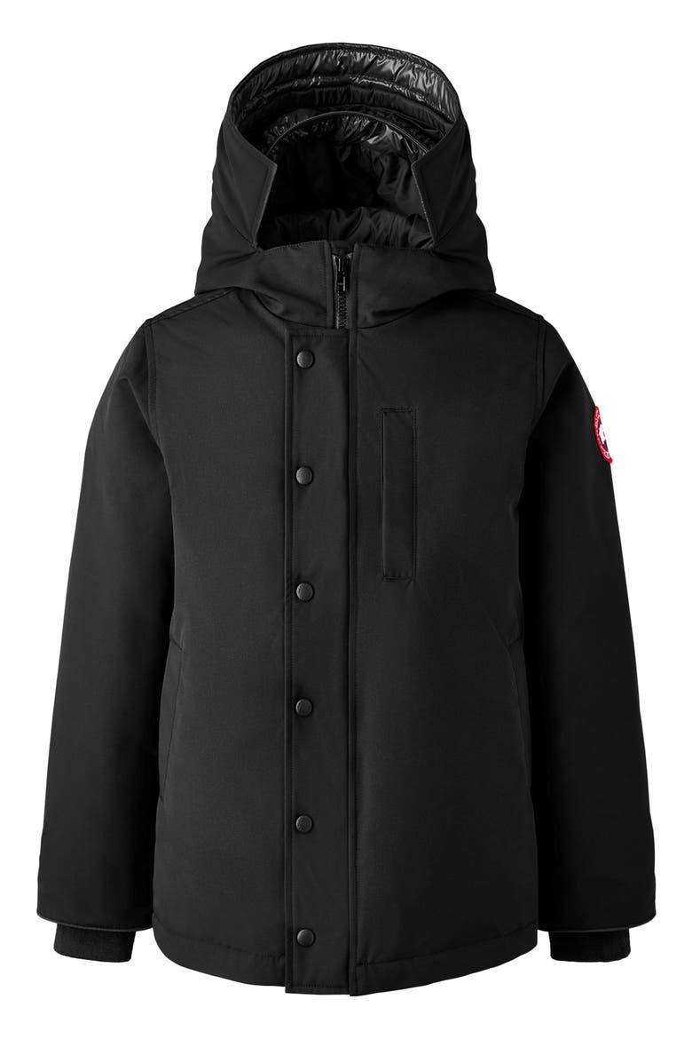 Kids' Logan Hooded 625 Fill Power Down Parka, Main, color, BLACK - NOIR