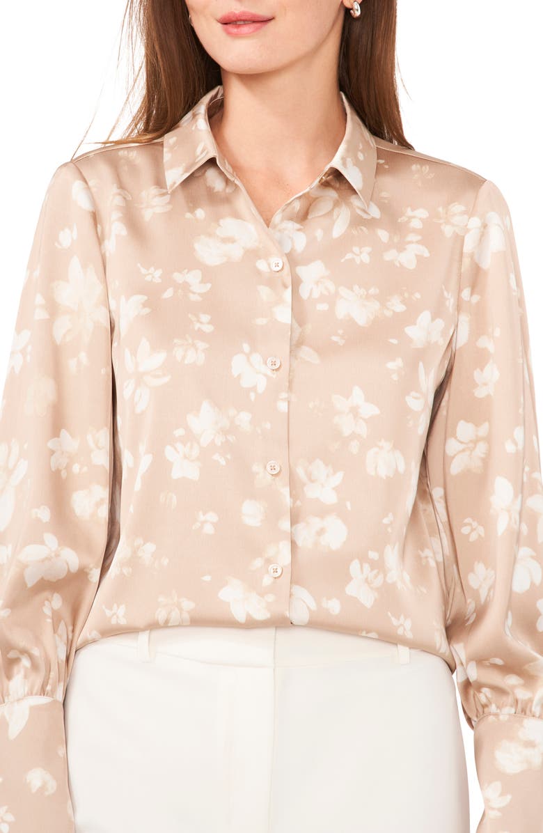 Halogen<sup>®</sup> Print Button-Up Shirt, Alternate, color, 