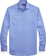 Ralph Lauren Purple Label End on End Cotton Button-Up Shirt