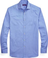 Ralph Lauren Purple Label End on End Cotton Button-Up Shirt