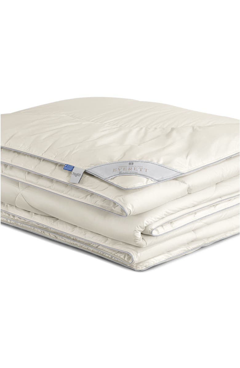 Togas Everett alpaca wool comforter, Alternate, color, White