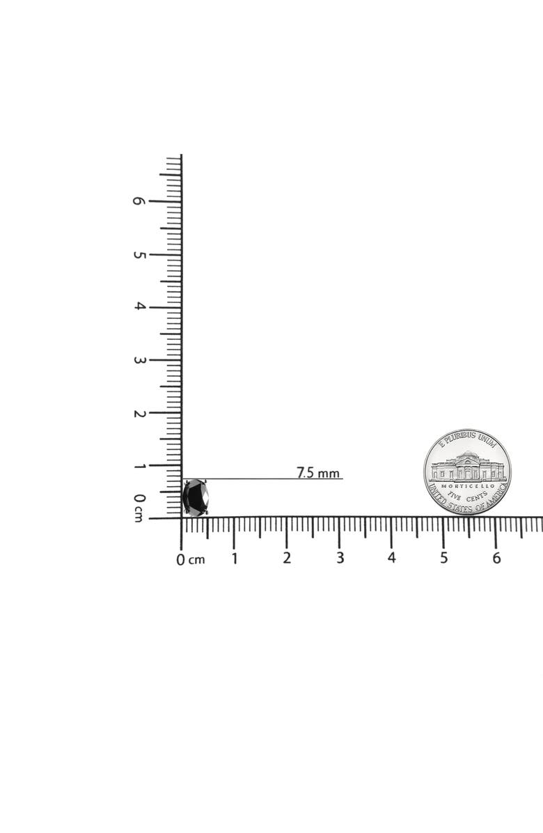 Haus of Brilliance 14K White Gold 3.00 Cttw Black Diamond Solitaire Stud Earrings, Alternate, color, White