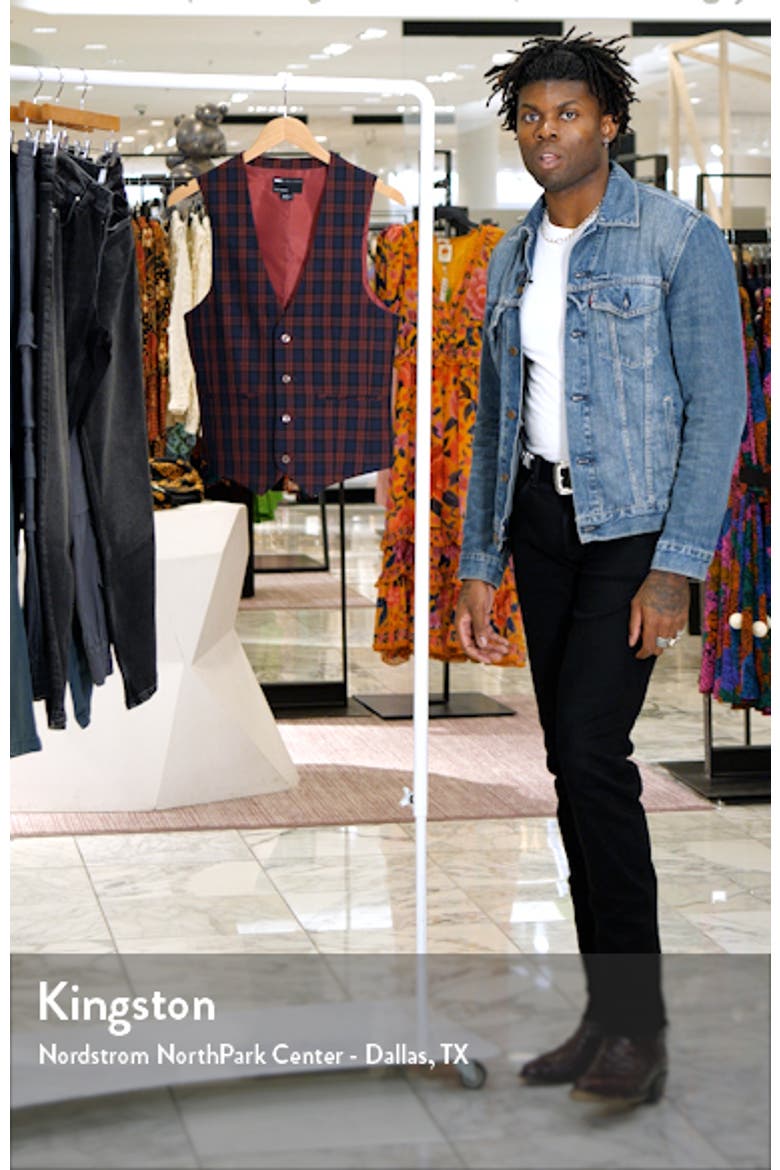 Plaid Super Skinny Waistcoat video