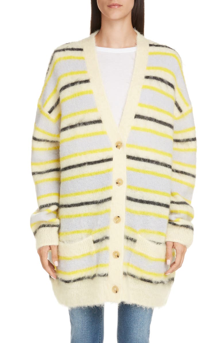Acne Studios Keda Oversize Wool & Alpaca Blend Cardigan, Main, color, 