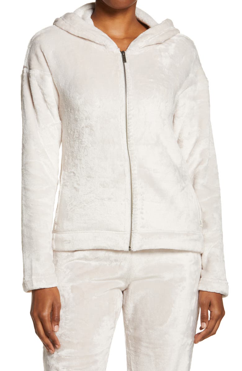 UGG<sup>®</sup> Tasha Double Face Fleece Zip Hoodie, Alternate, color,